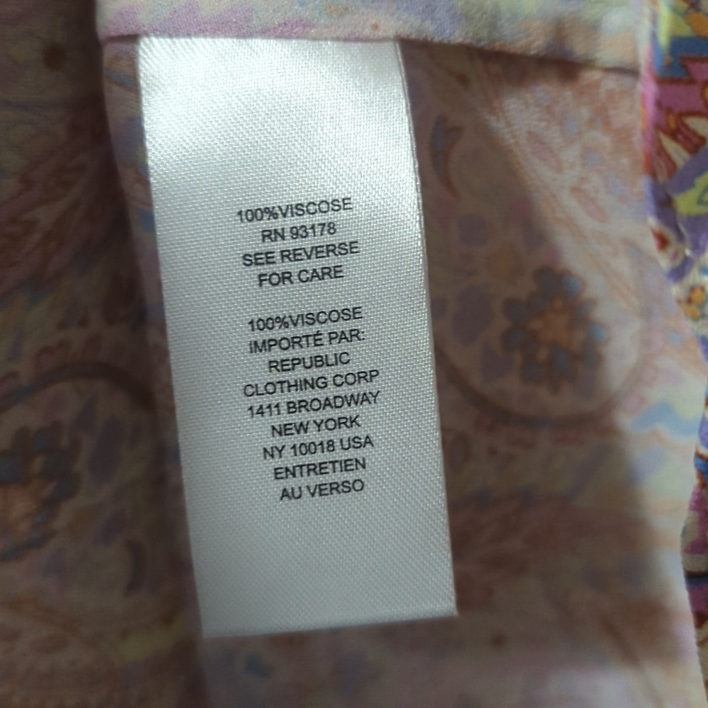 Elie TAHARI Paisley Boho Blouse - Picture 6 of 6